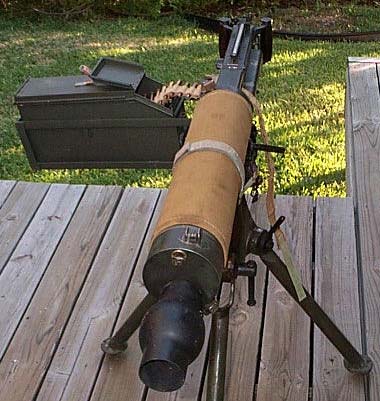 Gas Firing British Vickers Machine Gun